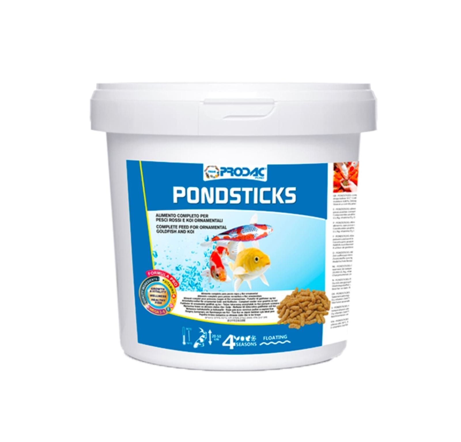 Alimento para peces Cubo Prodac Pondsticks - Imagen 1