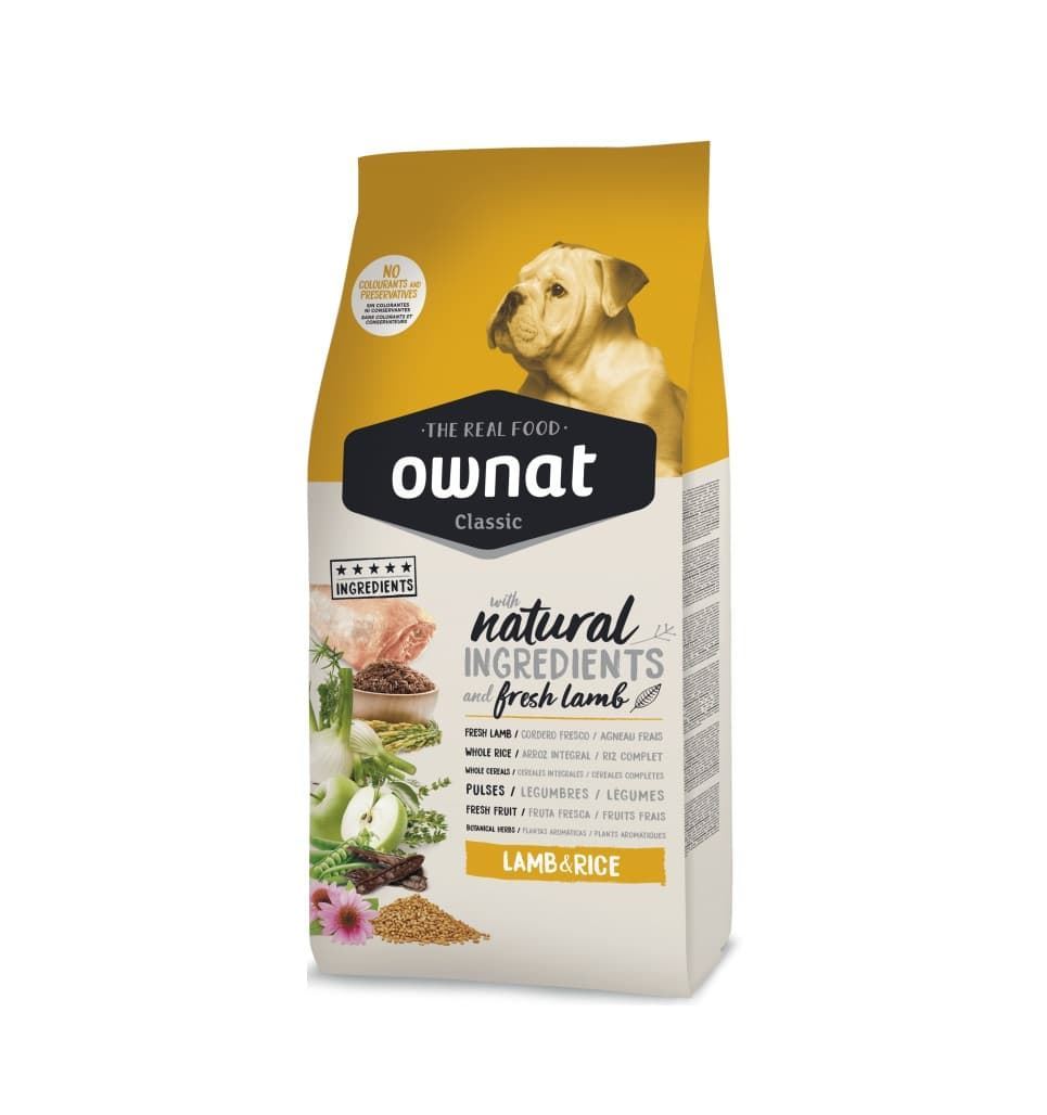 Pienso para perros Ownat Classic Lamb & Rice - Imagen 1