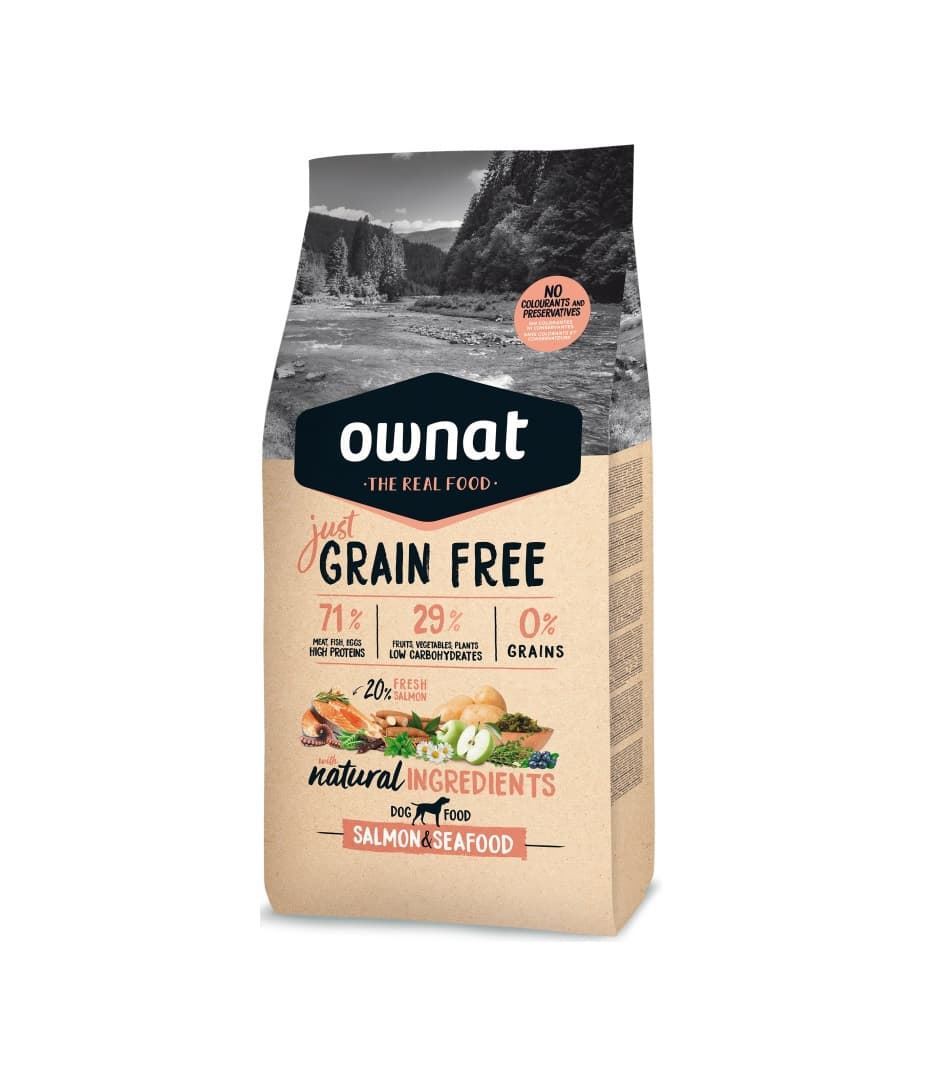 Pienso para perros Ownat Grain Free Adult Salmon & Seafood - Imagen 1