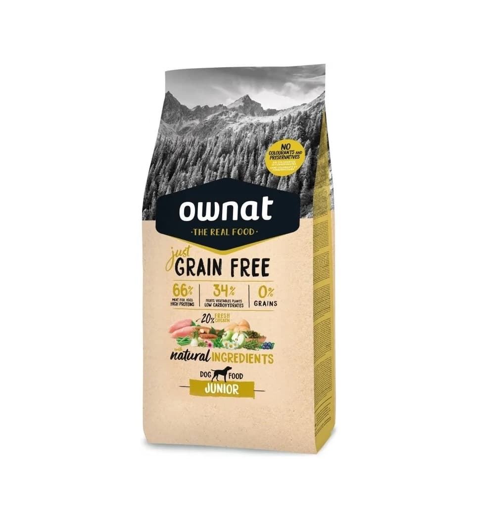 Pienso para perros Ownat Grain Free Junior - Imagen 1